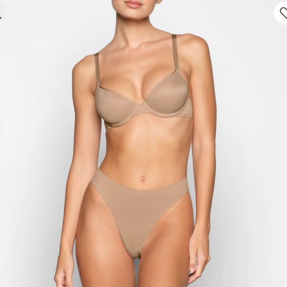 NWT SKIMS WEIGHTLESS DEMI BRA 38DD CLAY - Picture 3 of 12